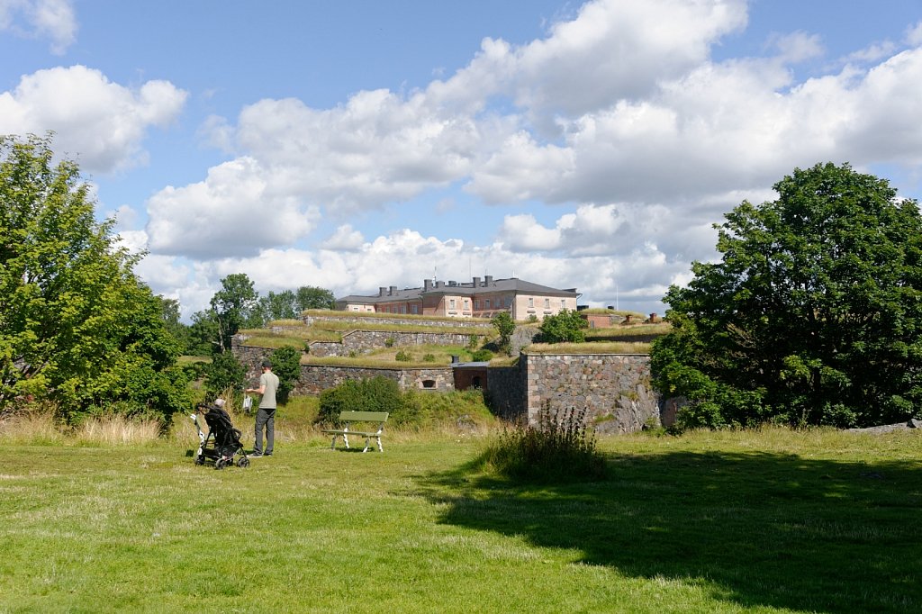 Festung unter Wolken