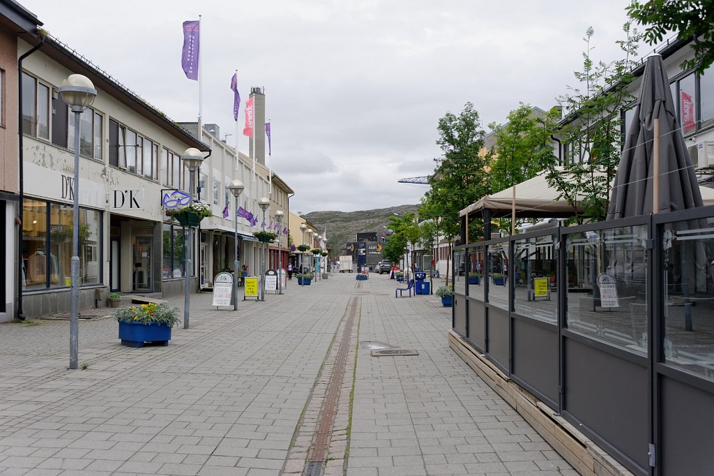 Als Fußgänger in Kirekenes